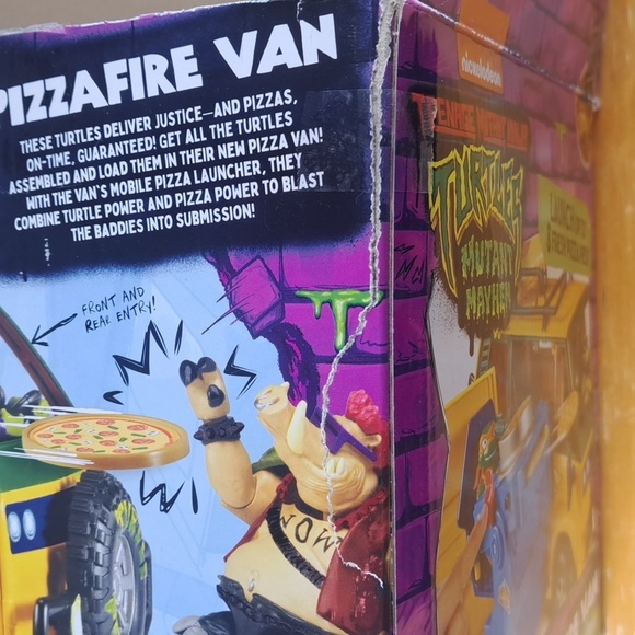 Teenage Mutant Ninja Turtles Mutant Mayem Pizzafire Van Empty Box - Picture 8 of 9